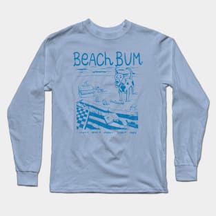 Our beach bum list: snack, drink, chess, cards, and a dog Long Sleeve T-Shirt